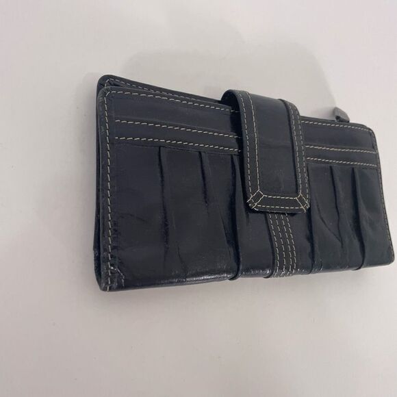 Fossil Black Leather Wallet - Picture 3 of 7